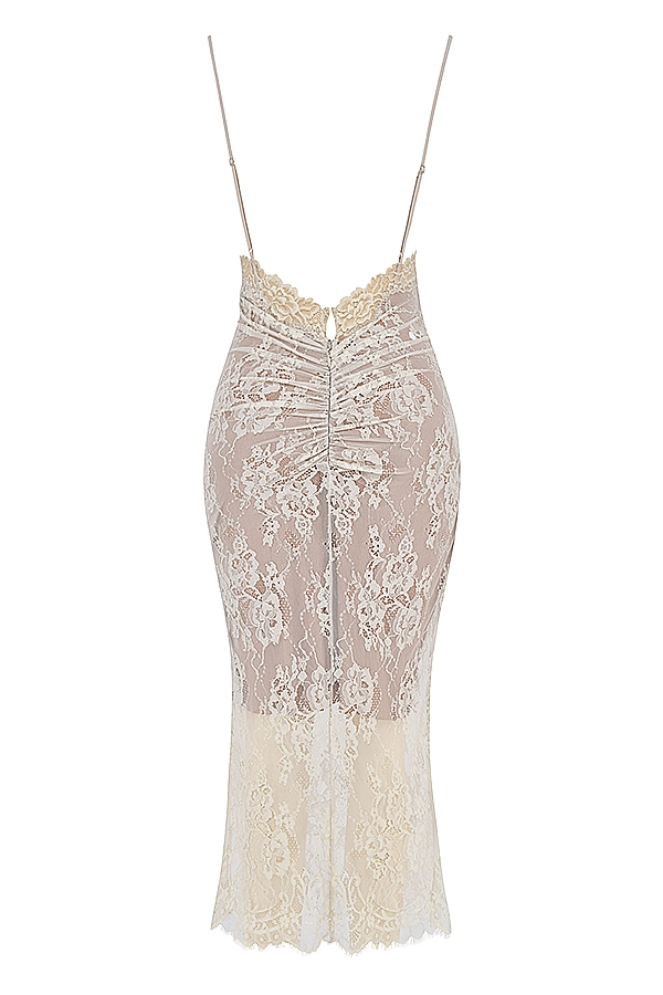 Serelle  Antique Ivory Lace Midi Dress — image 17
