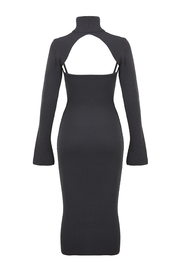 Meliora  Charcoal Knit Midi Dress — image 21