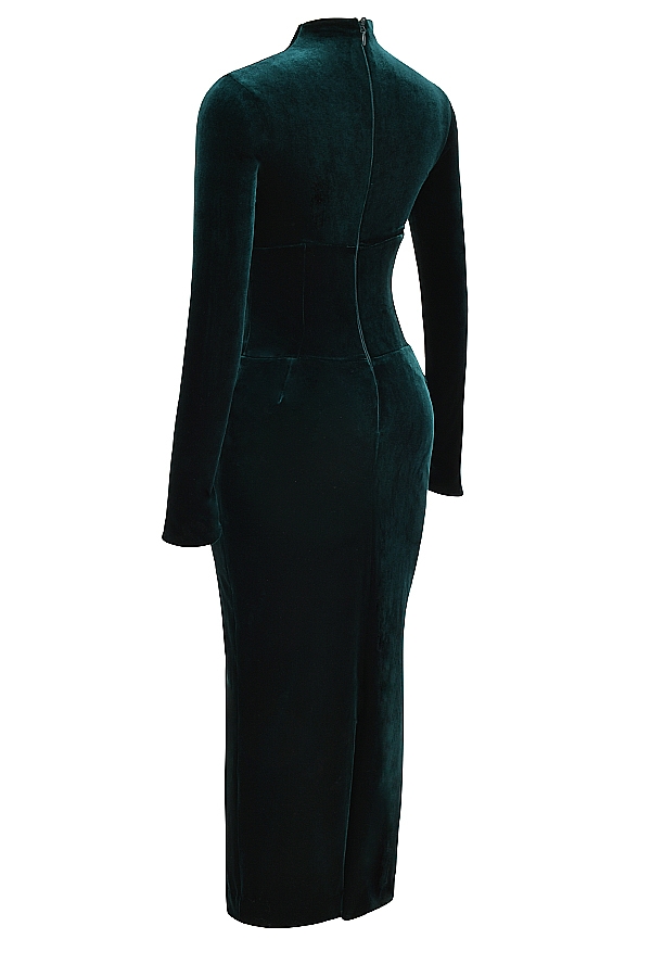 Arabella  Forest Velvet Corset Dress — image 14