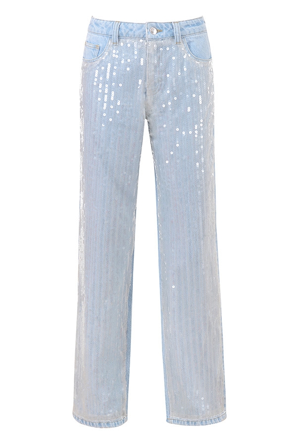 Mistress Rocks Stonewash Baggy Sequin Jeans - SALE — image 5