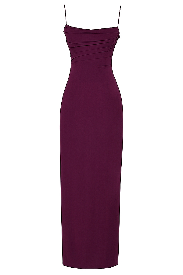 Lani  Merlot Corset Maxi Dress — image 10