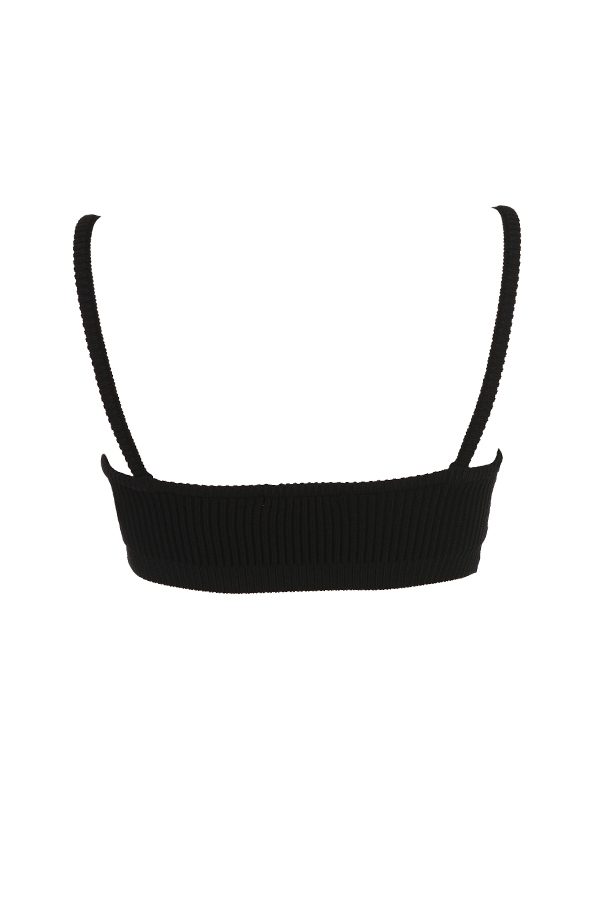 Mischa  Black Ribbed Knit Bralette — image 13