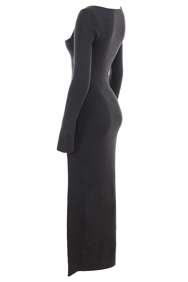 Tolani  Charcoal Cashmere Knit Maxi Dress — image 13