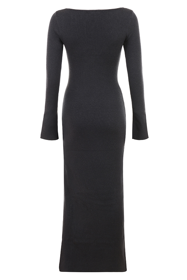 Tolani  Charcoal Cashmere Knit Maxi Dress — image 14