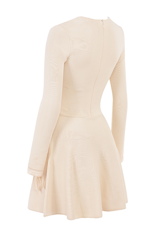 Caprice  Cream Dainty Knit Mini Dress — image 18