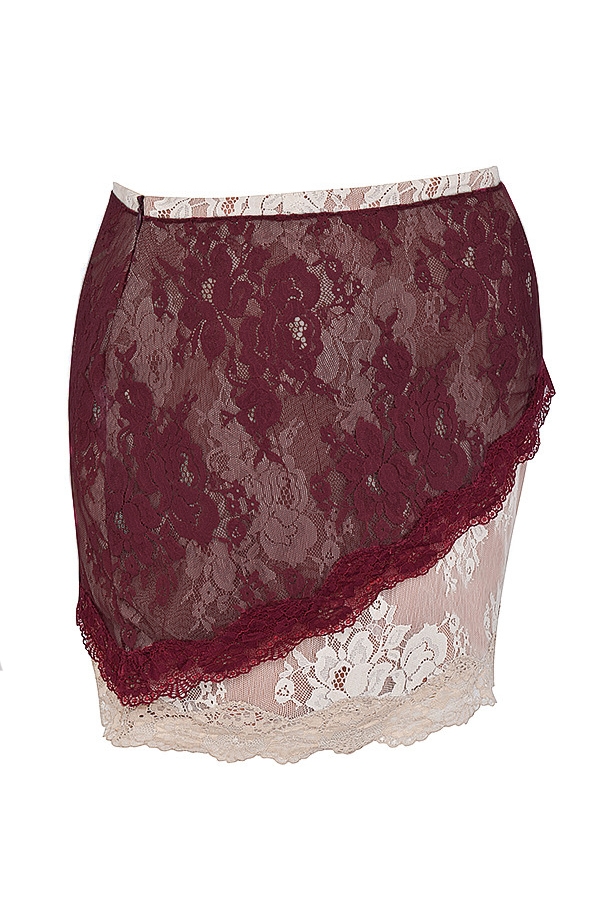 Mistress Rocks Mulberry and Hemp Lace Mini Skirt - SALE — image 10