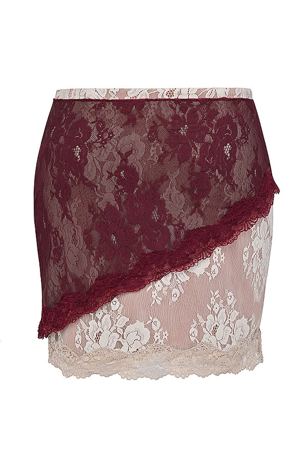 Mistress Rocks Mulberry and Hemp Lace Mini Skirt - SALE — image 11