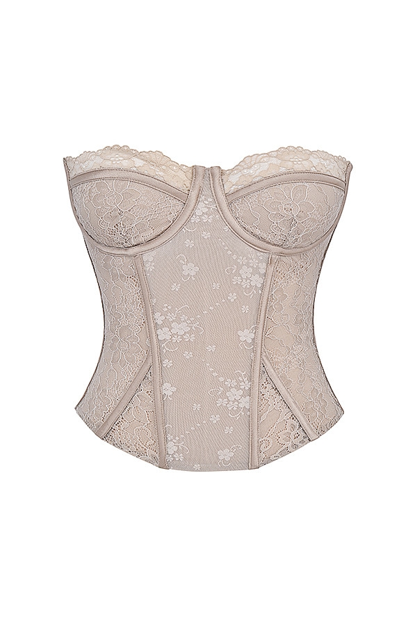 Mistress Rocks Ecru Lace Underwired Corset - SALE — image 7