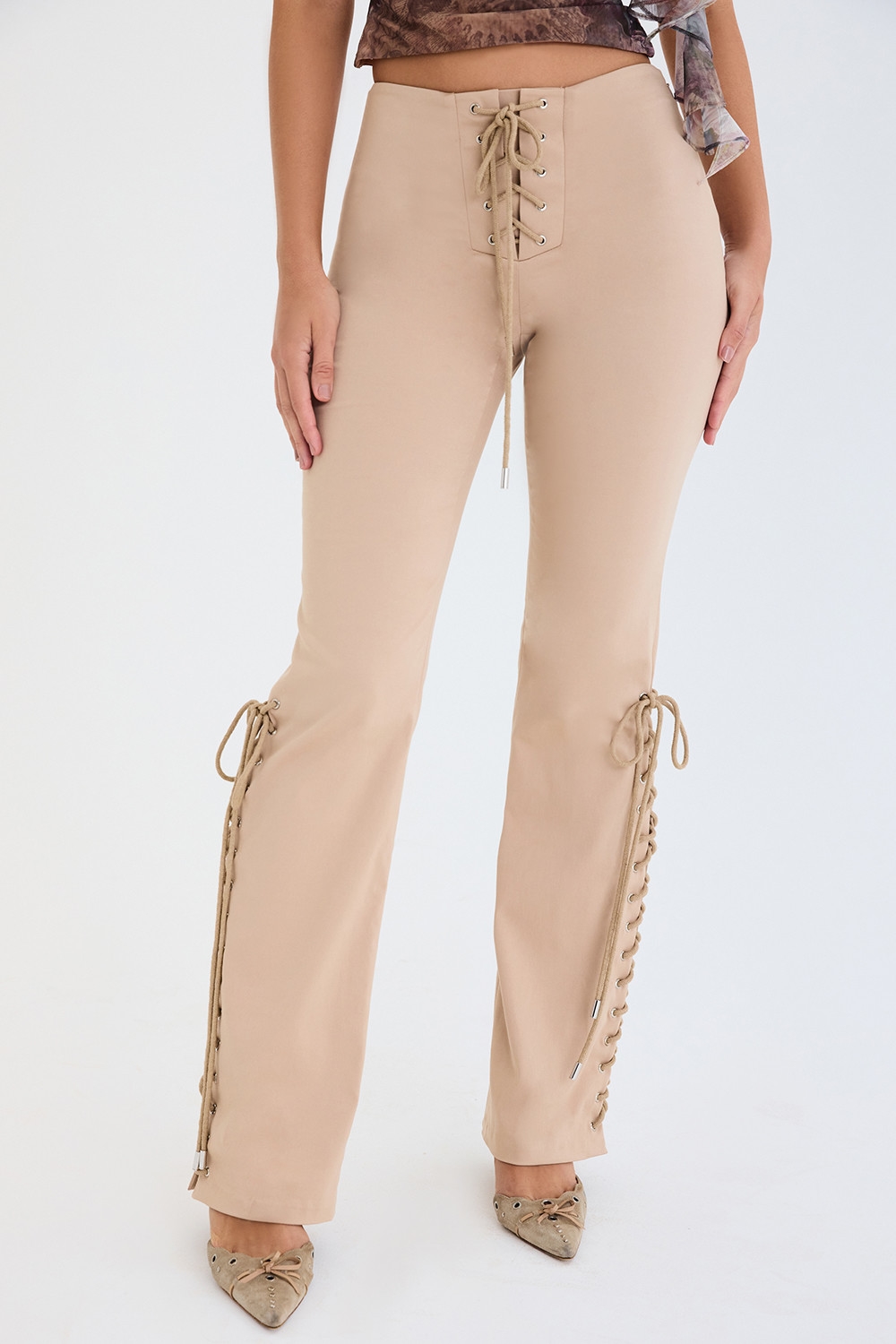 Mistress Rocks Hemp Lace Up Trousers - SALE — image 4