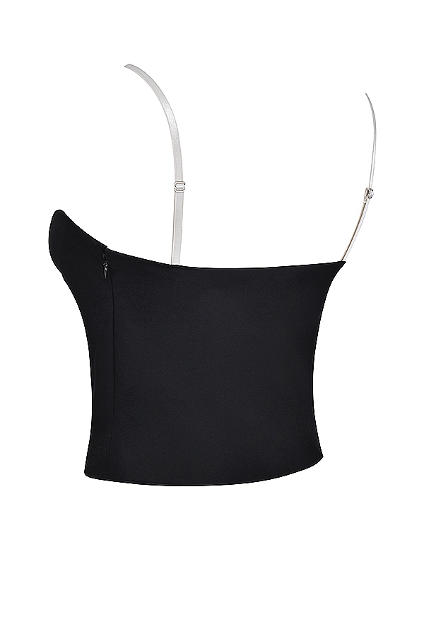 Eli  Black & Off White Underwired Top — image 14