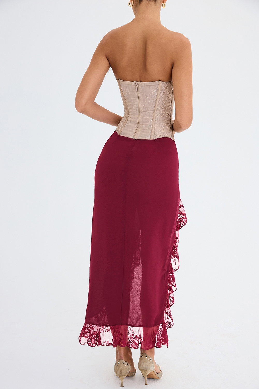 Mistress Rocks Mulberry Ruffle Maxi Skirt - SALE — image 6