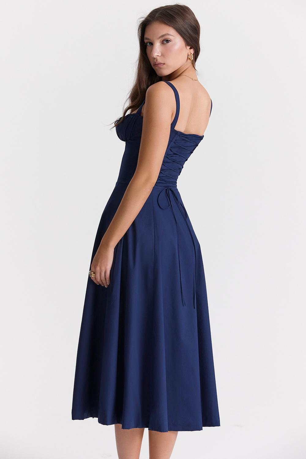 Carmen  French Navy Bustier Sundress — image 10