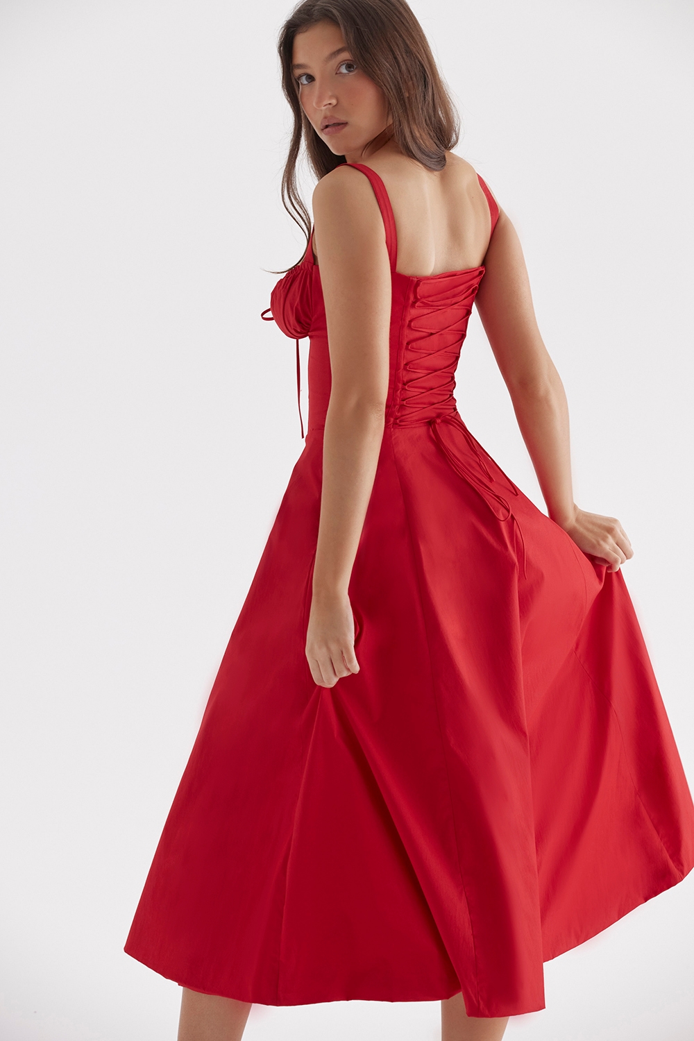 Carmen  Red Rose Bustier Sundress — image 11