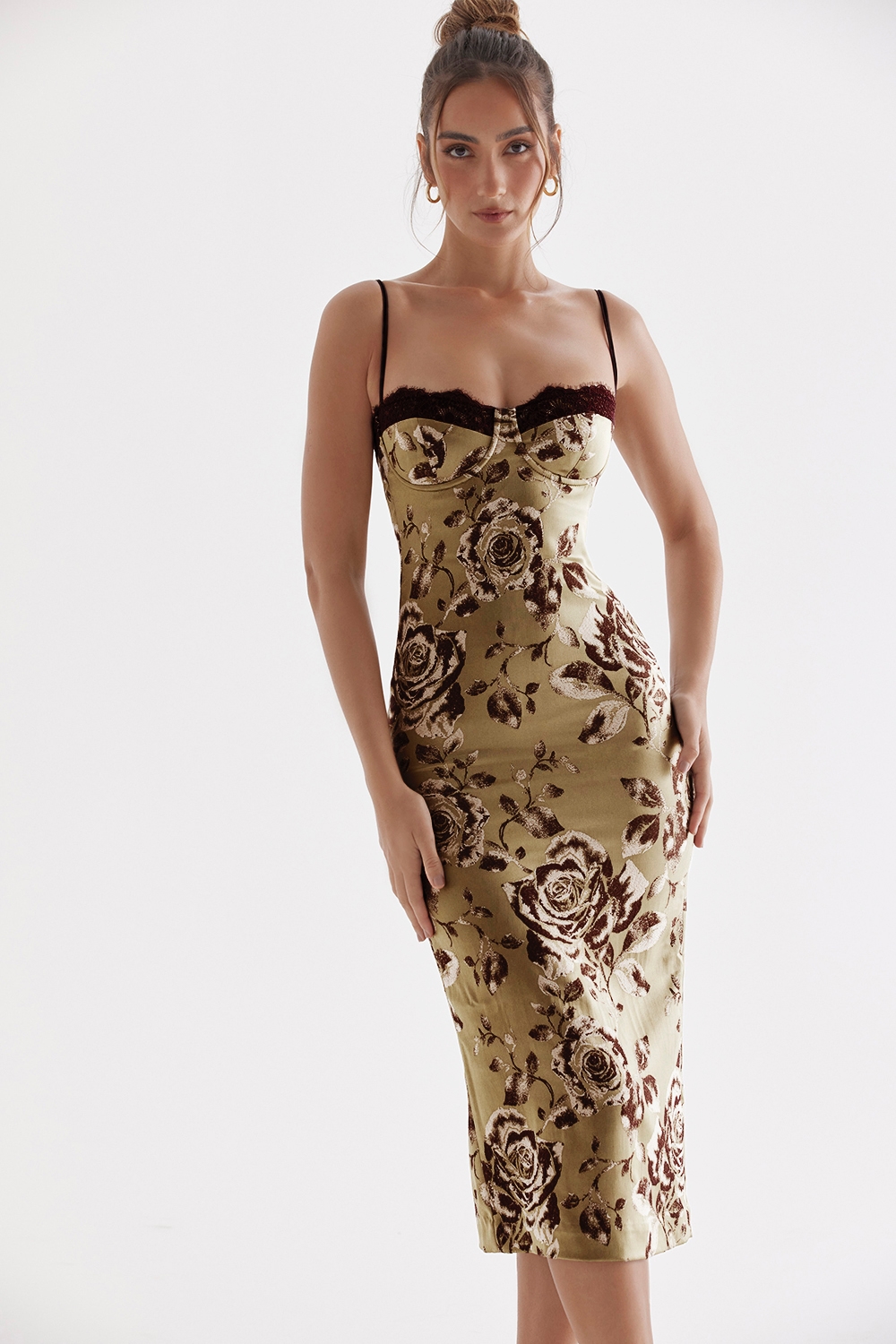 Cassia  Floral Print Midi Dress — image 6