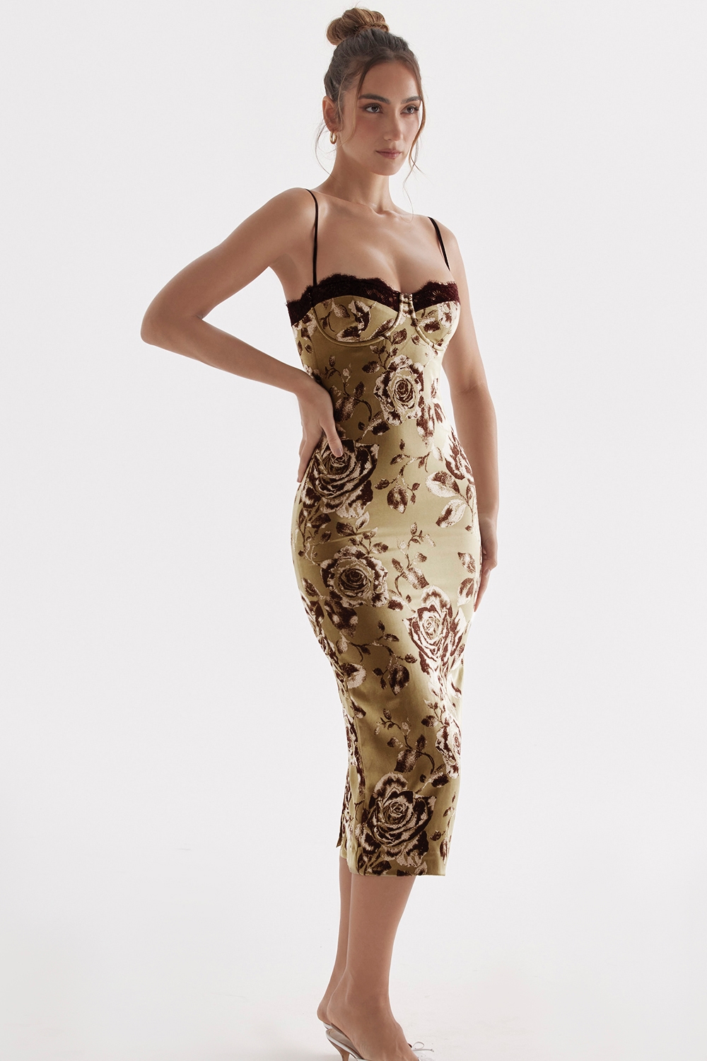 Cassia  Floral Print Midi Dress — image 8
