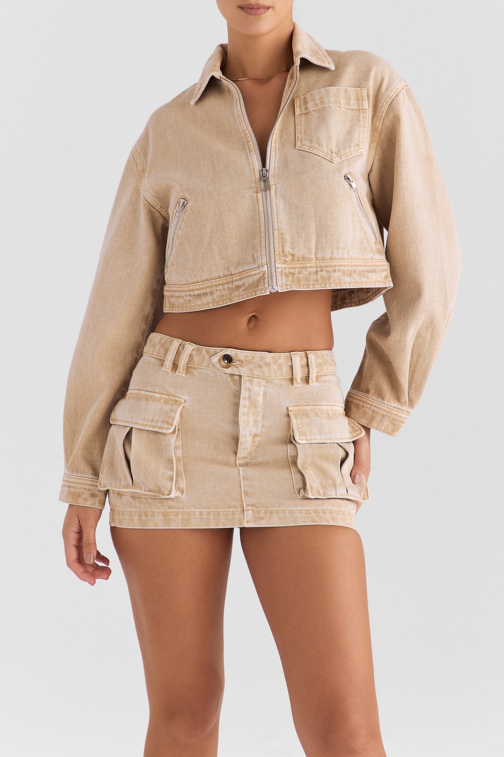 Mistress Rocks Camel Denim Jacket - SALE — image 6