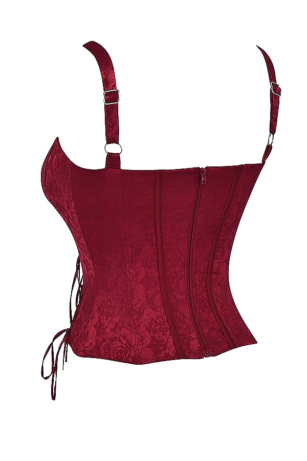 Mistress Rocks Redcurrant Lace Up Corset - SALE — image 12