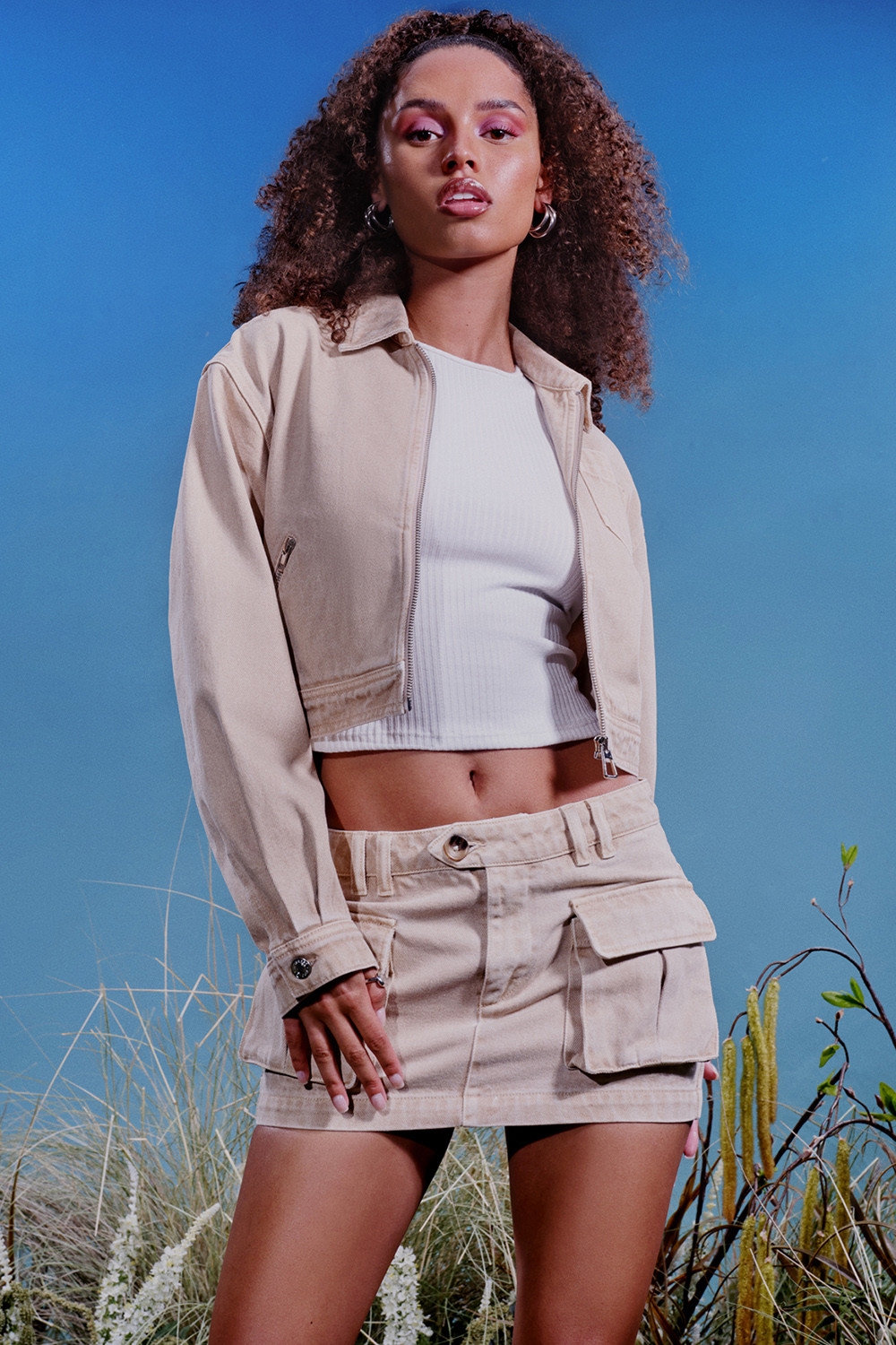 Mistress Rocks Camel Denim Jacket - SALE — image 2