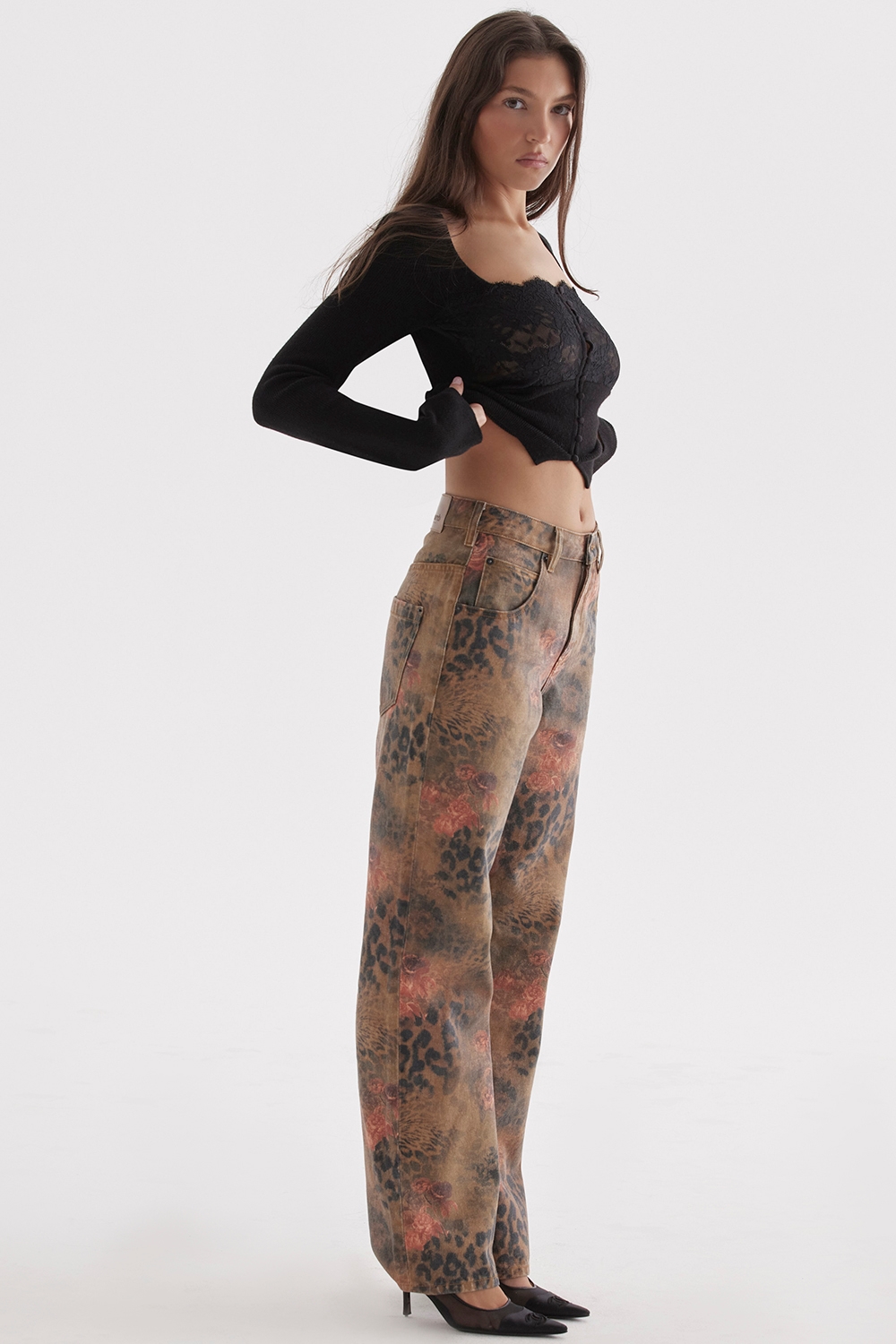 Samia  Floral Printed Jeans — image 8