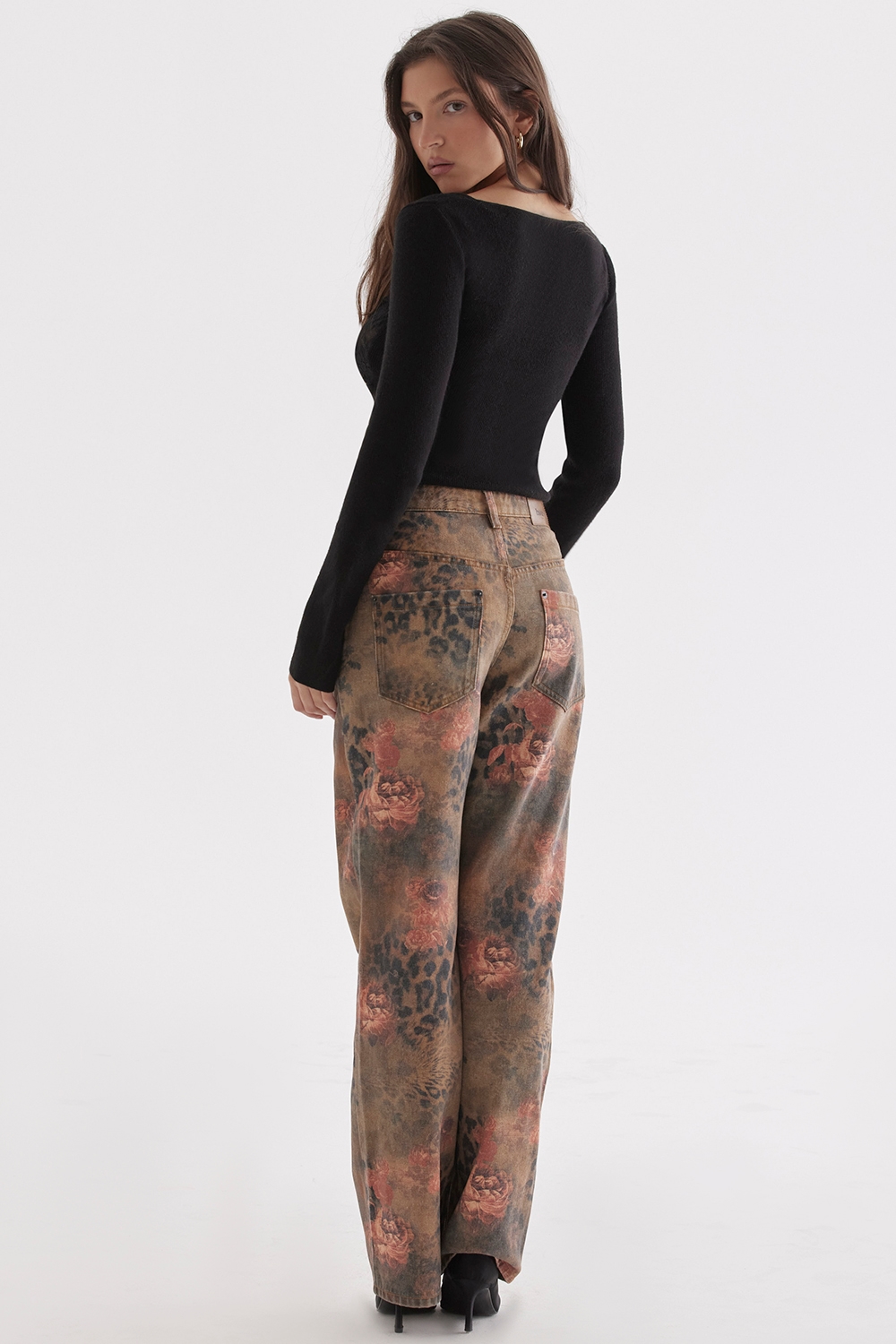 Samia  Floral Printed Jeans — image 9