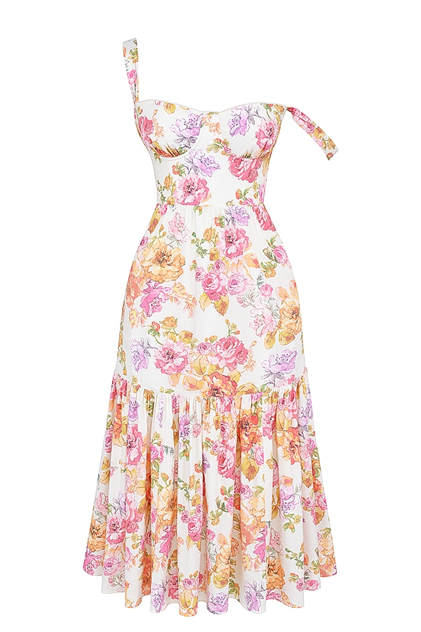 Elia  Ivory Floral Midi Sundress — image 16