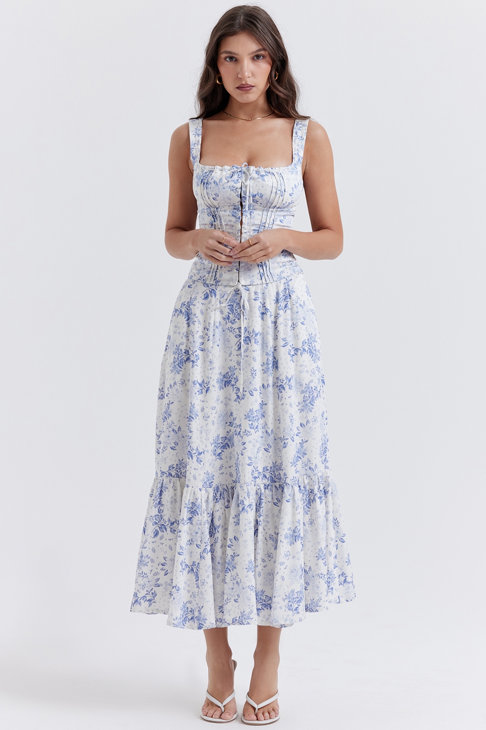 Chicca  Blue Floral Print Top — image 5