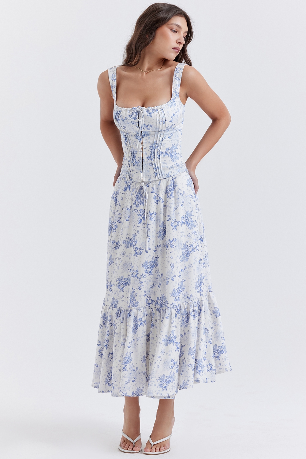 Chicca  Blue Floral Print Top — image 7