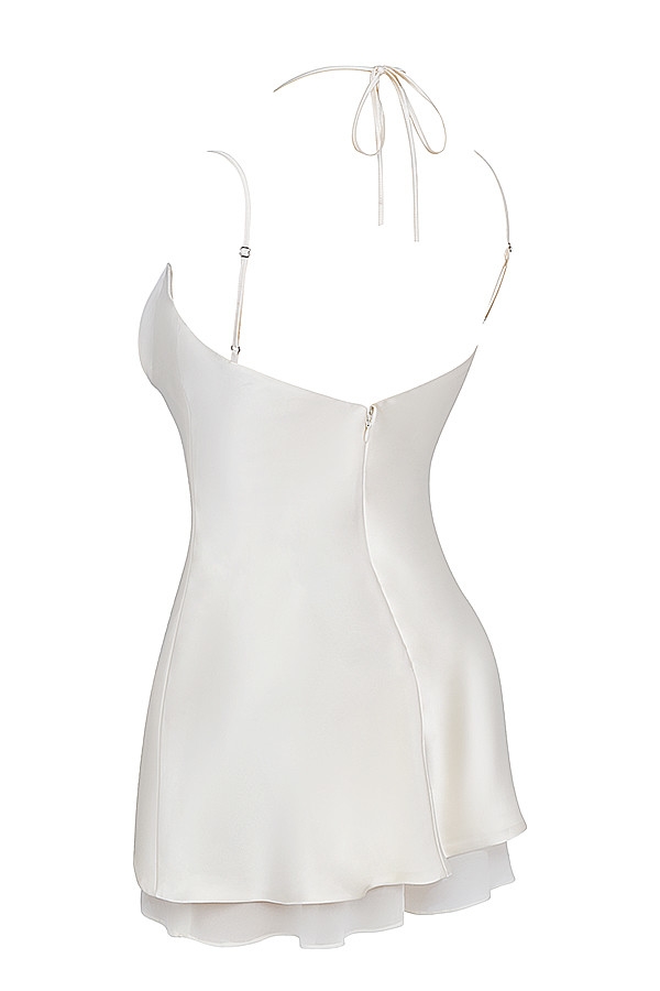 Mistress Rocks Cream Satin Slip Dress - SALE — image 13