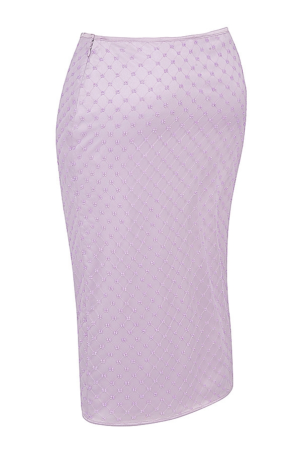 Mistress Rocks Lavender Beaded Midi Skirt - SALE — image 12
