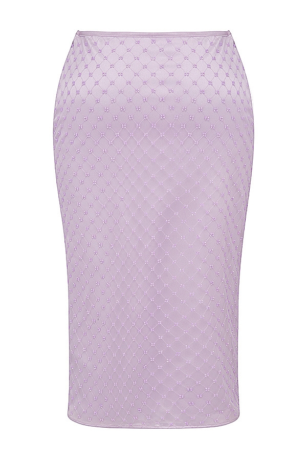 Mistress Rocks Lavender Beaded Midi Skirt - SALE — image 13