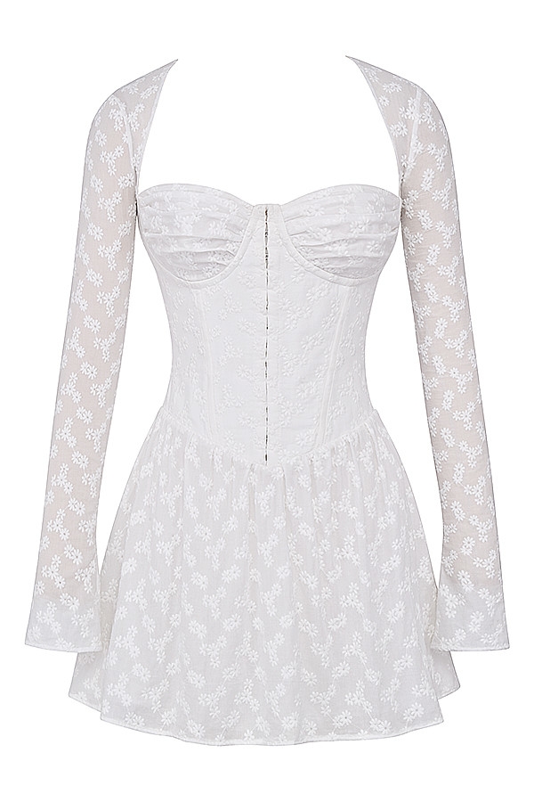 Mistress Rocks White Broderie Corset Mini Dress - SALE — image 11