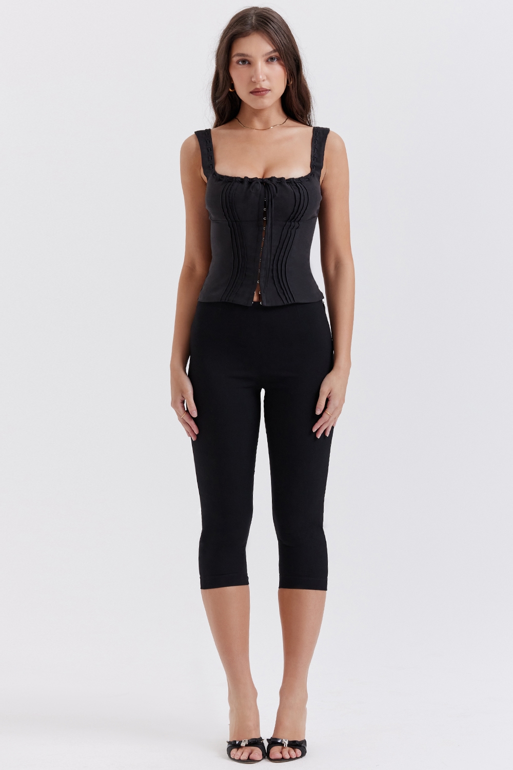 Halima  Black Capri Trousers — image 3
