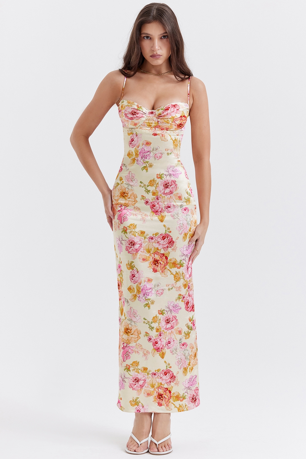 Josefina  Ivory Floral Maxi Dress — image 5