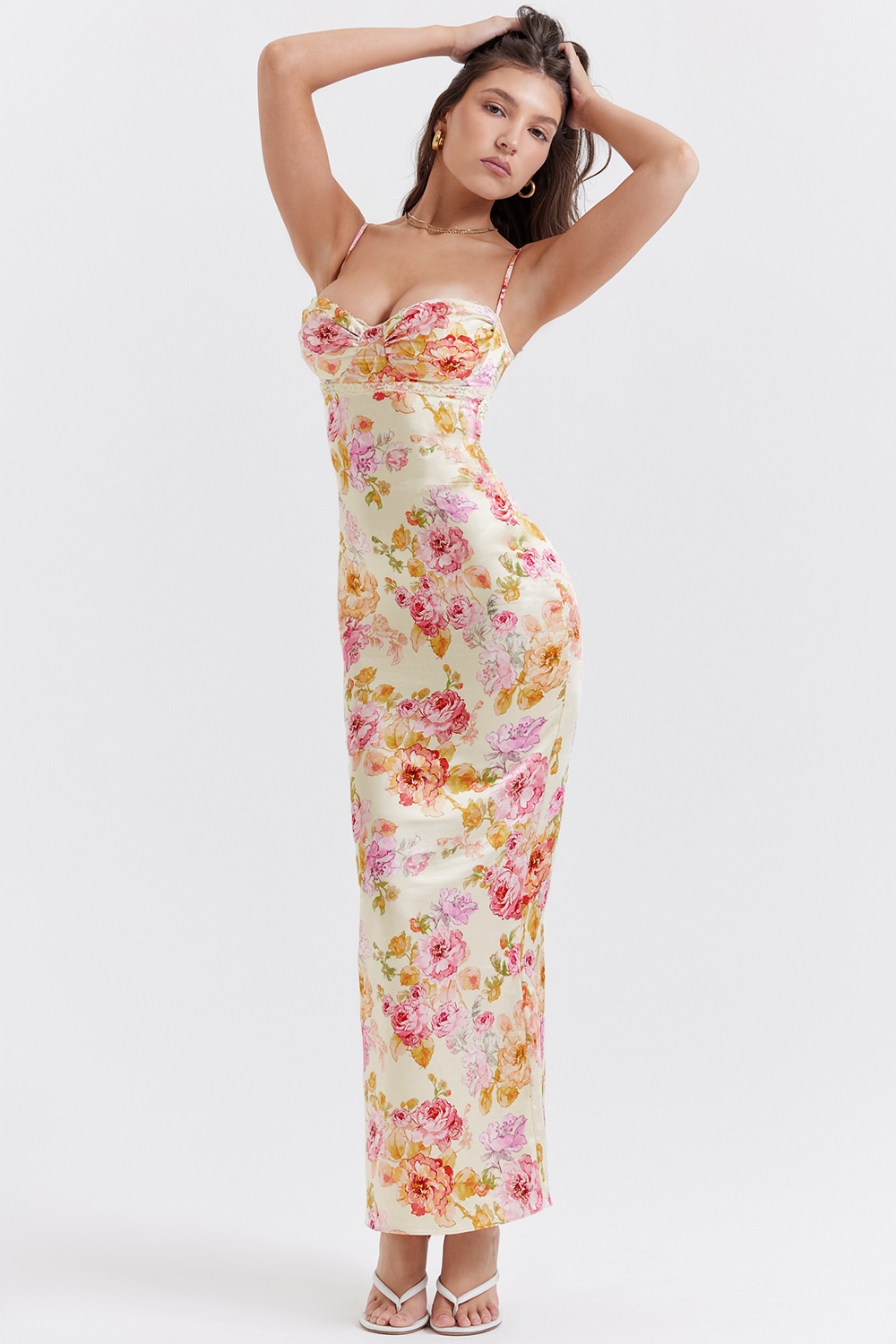 Josefina  Ivory Floral Maxi Dress — image 6