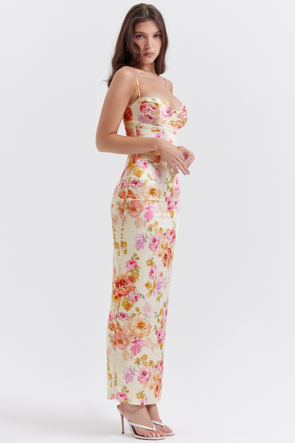 Josefina  Ivory Floral Maxi Dress — image 9