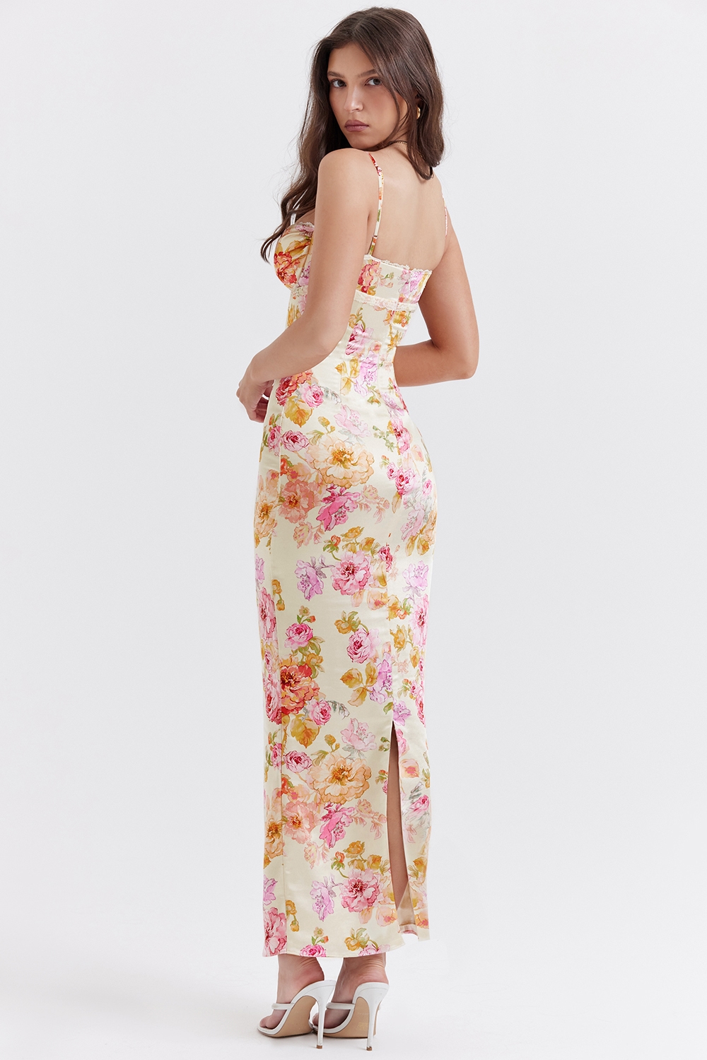 Josefina  Ivory Floral Maxi Dress — image 11