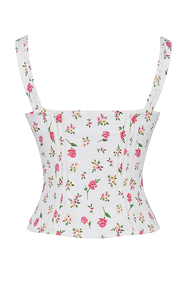 Chicca  Rose Print Floral Top — image 14