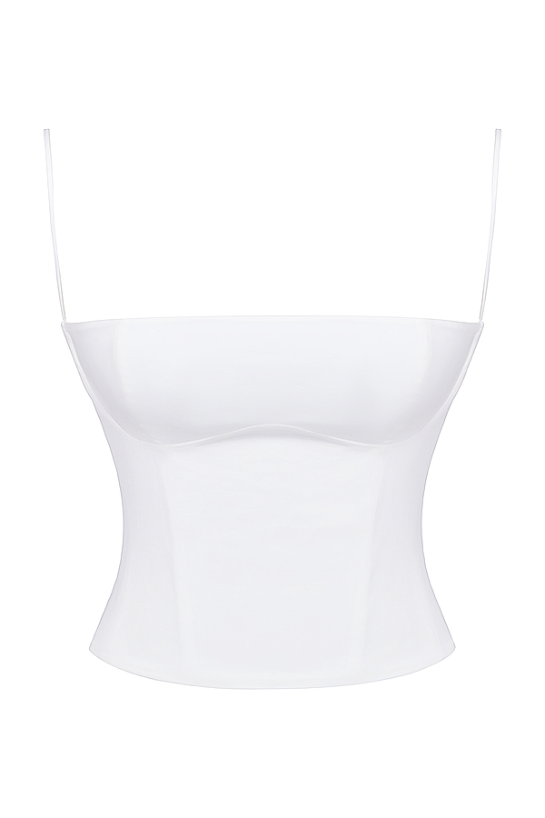 Audette  White Structured Corset — image 12