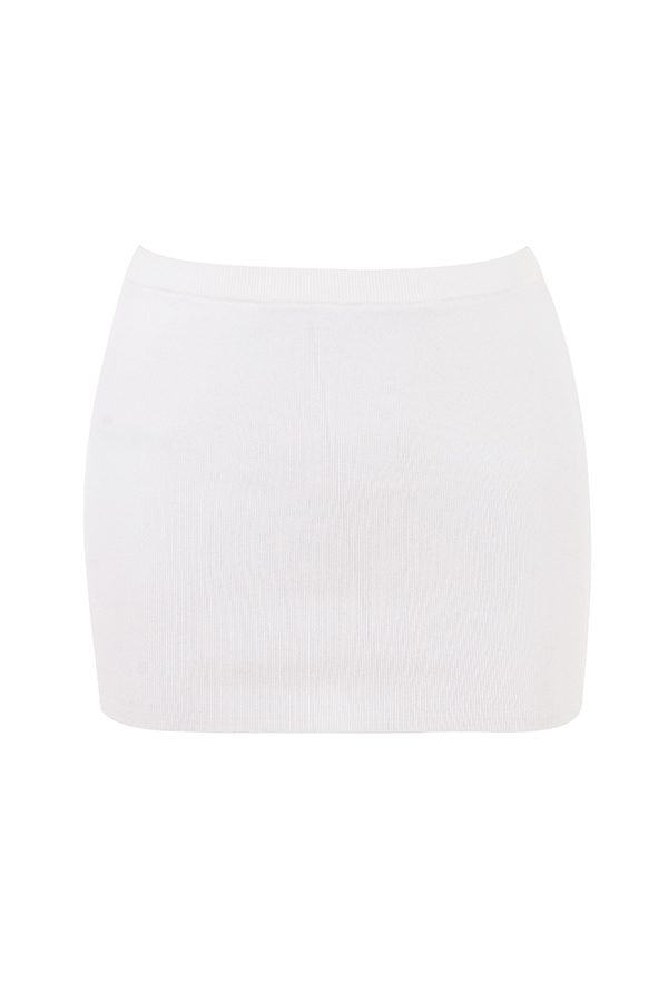 Mariella  White Knit Mini Skirt — image 12