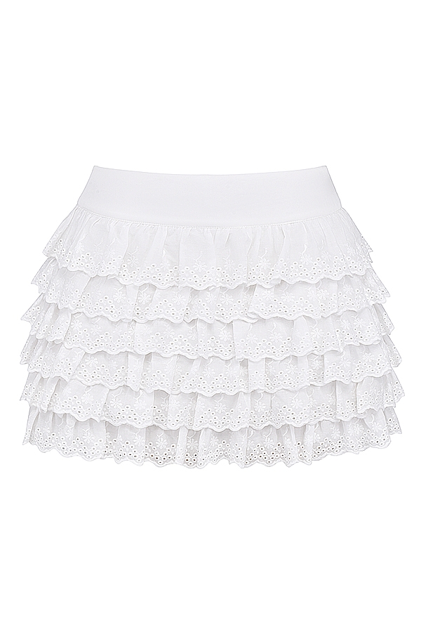 Fifi  White Layered Mini Skirt — image 13