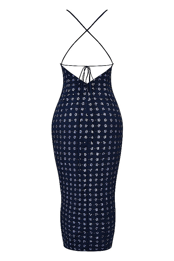 Mistress Rocks Marine Blue Beaded Midi Dress - SALE — image 14