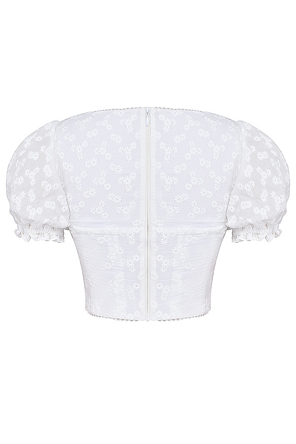 Mistress Rocks White Broderie Anglais Corset - SALE — image 16