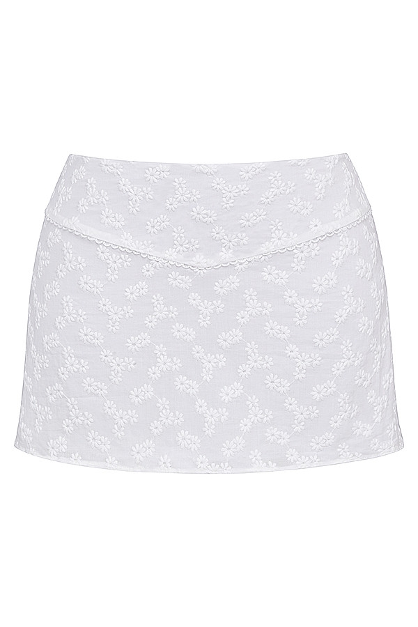 Mistress Rocks White Broderie Mini Skirt - SALE — image 11