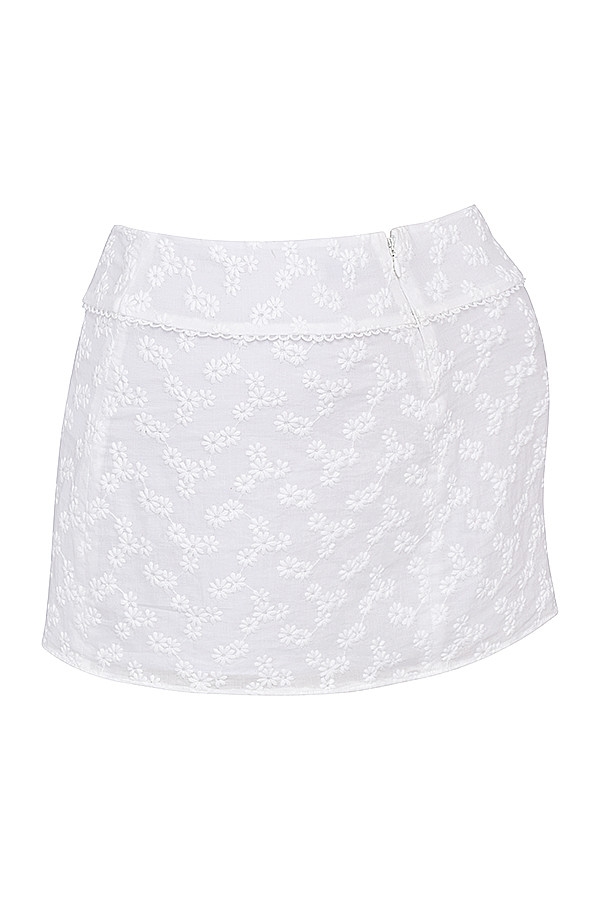 Mistress Rocks White Broderie Mini Skirt - SALE — image 12