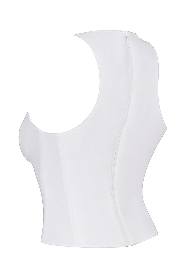 Mistress Rocks White Halter Ring Top - SALE — image 15