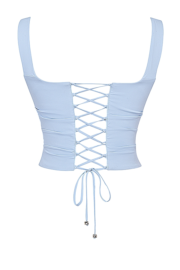 Una  Soft Blue Corset — image 15