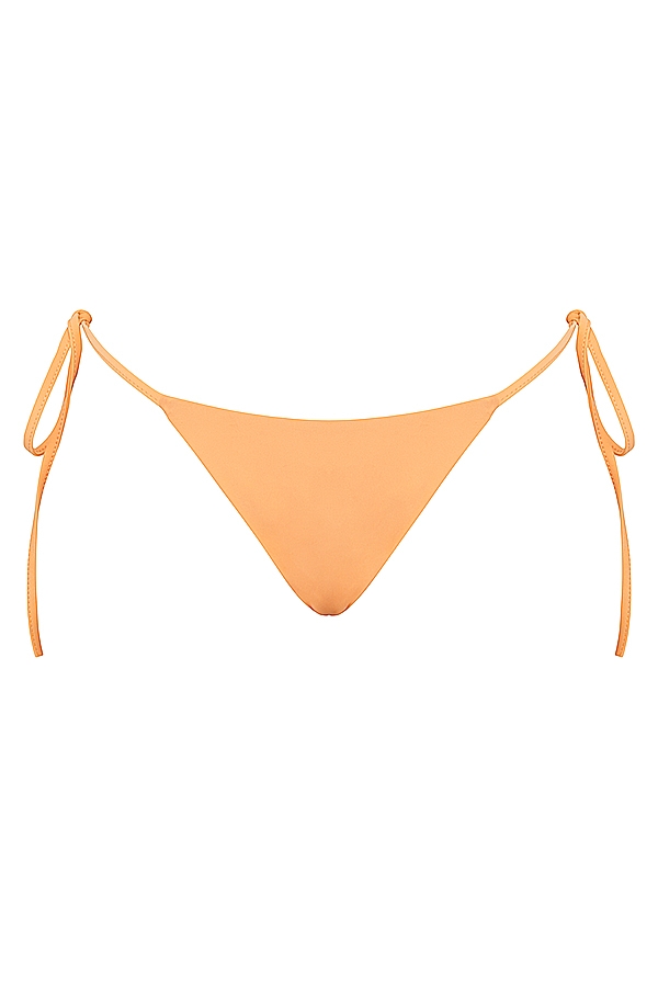 Santorini  Light Orange Tie Side Bikini Bottom — image 10