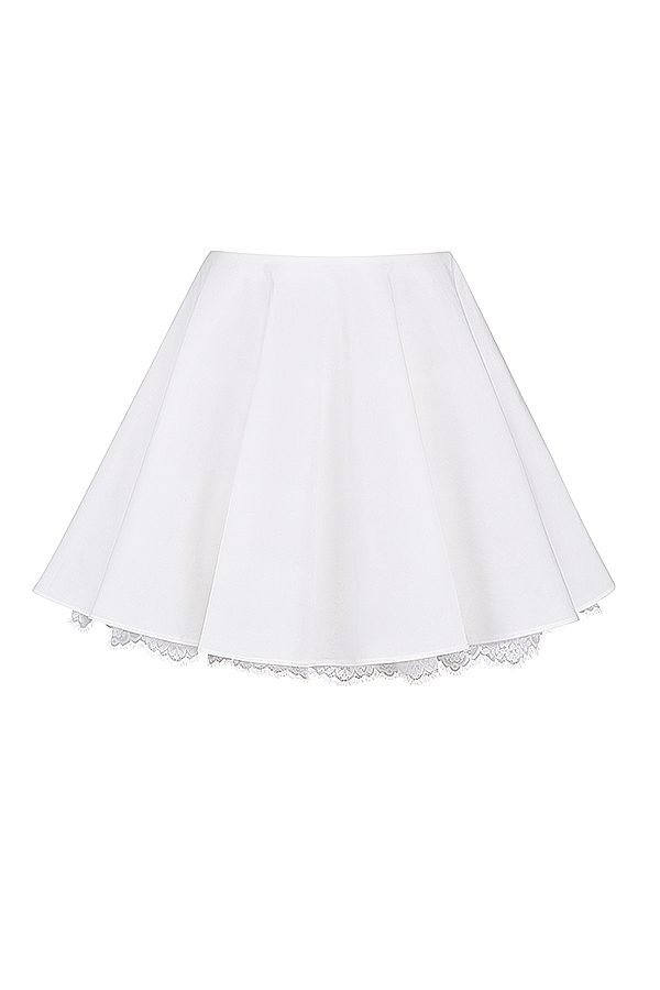 Nahla  White Bow Mini Skirt — image 12