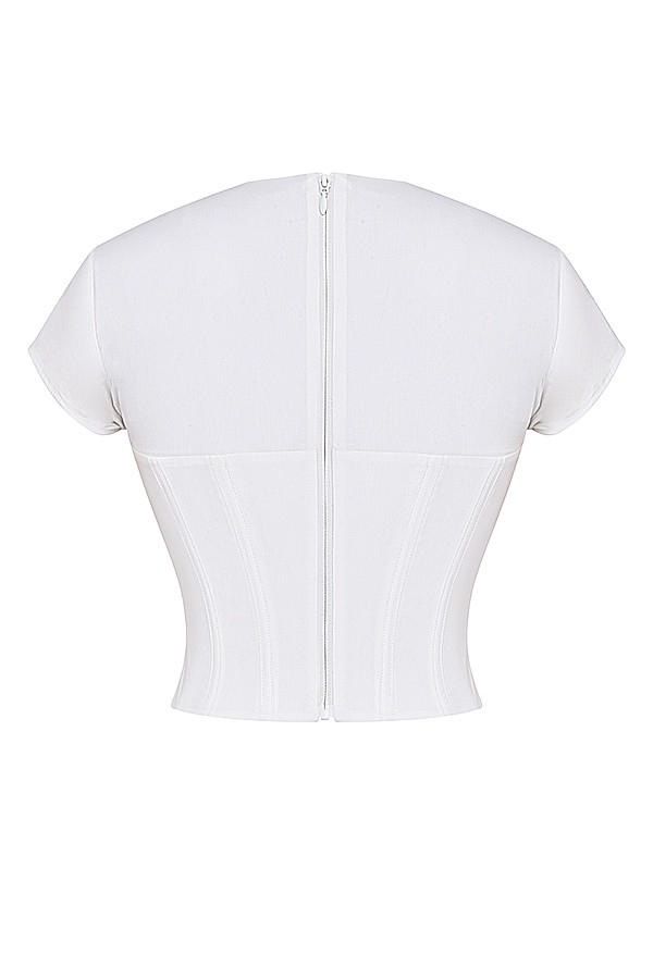 Mistress Rocks White Structured Corset - SALE — image 13