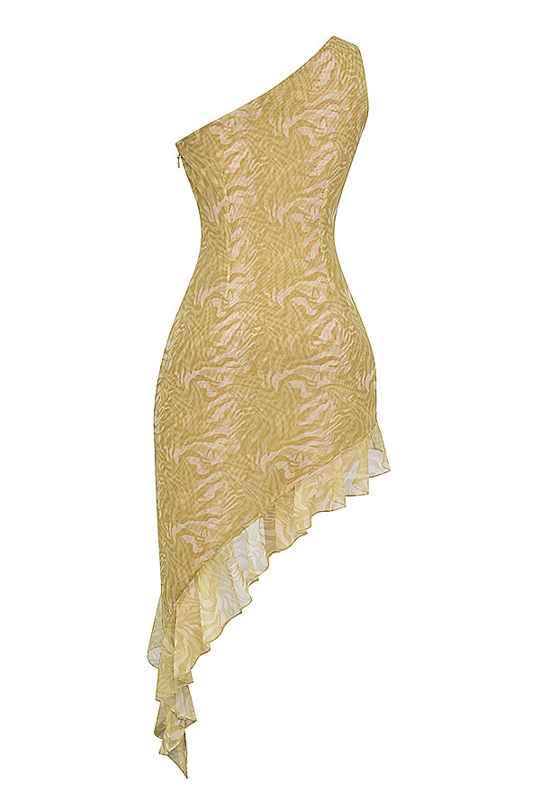 Mistress Rocks Glimmer Print Ruffle Midi Dress - SALE — image 13